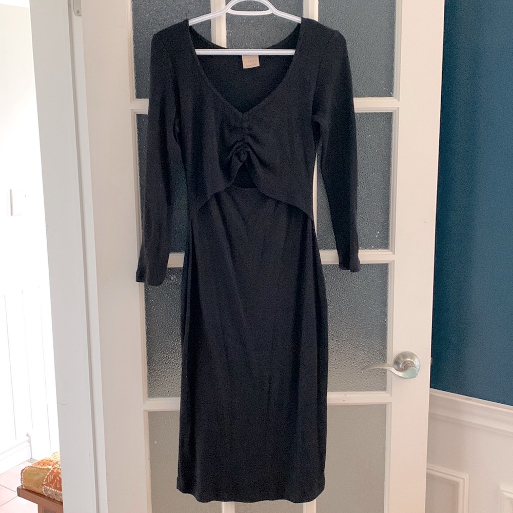 CARRY Maternity / Postpartum Black Stretchy Dress (S)